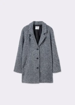 Abrigo espiga textura