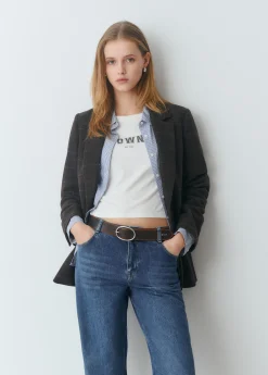 Americana tejido espiga