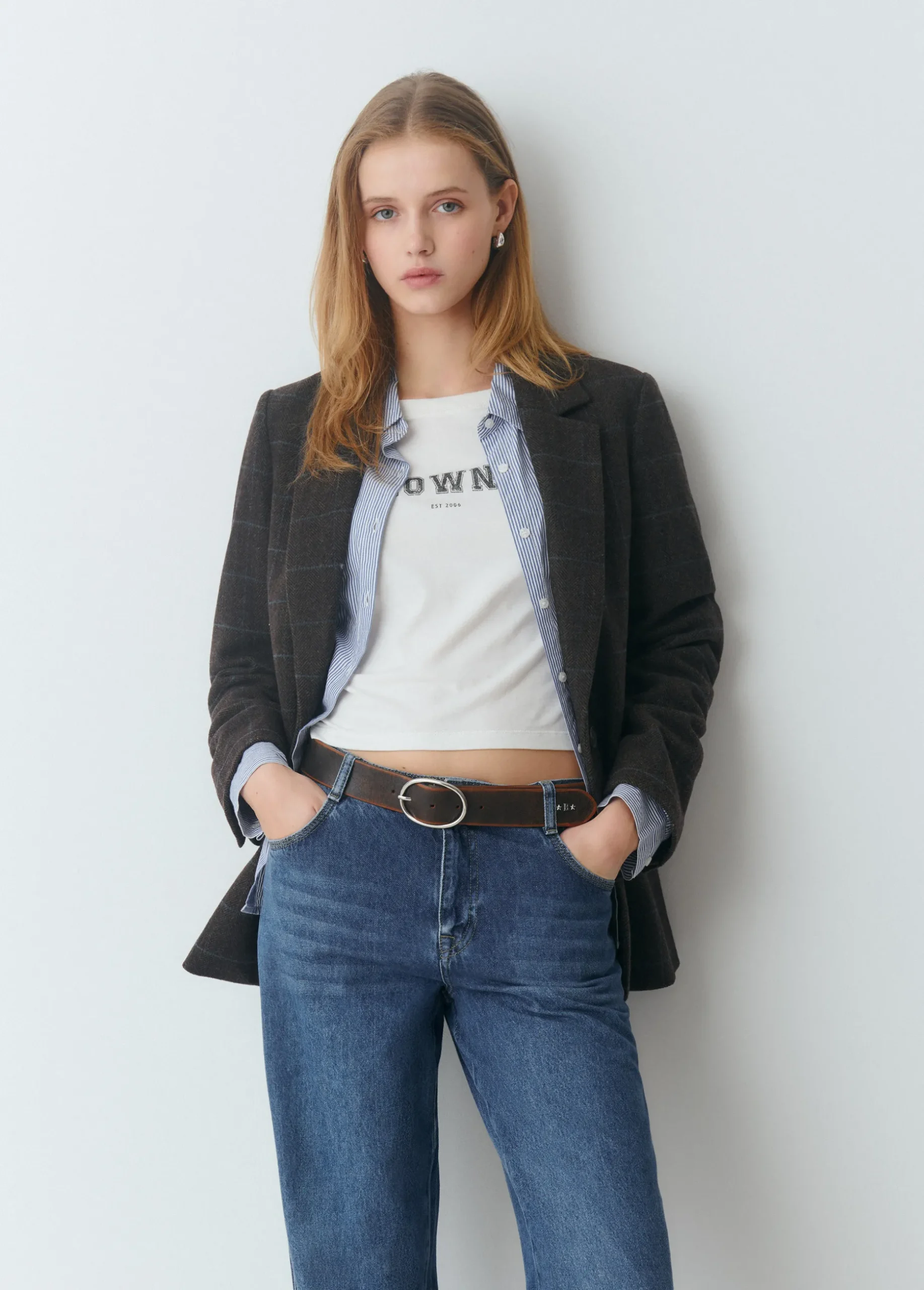 Americana tejido espiga