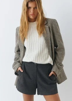 Americana tejido pata de gallo