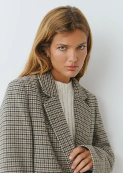 Americana tejido pata de gallo