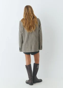 Americana tejido pata de gallo