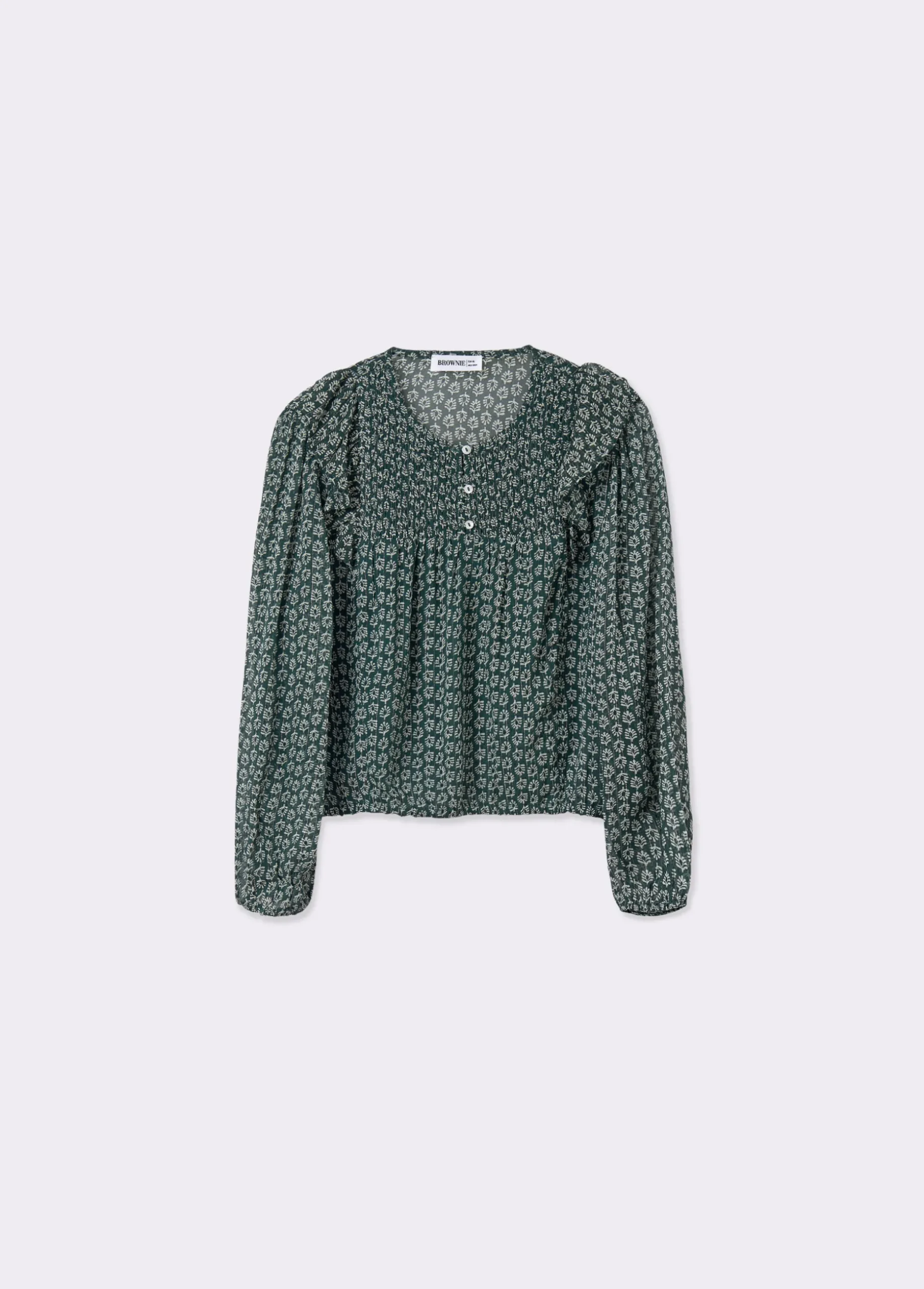 Blusa estampado bicolor