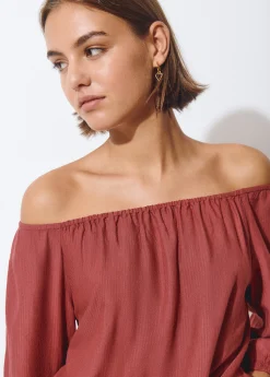 Blusa manga larga lisa