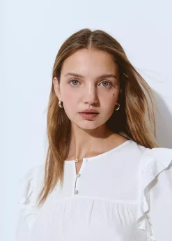 Blusa manga volantes