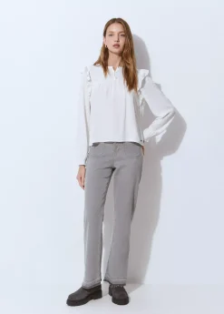 Blusa manga volantes