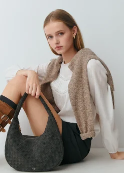 Bolso hombro piel trenzado