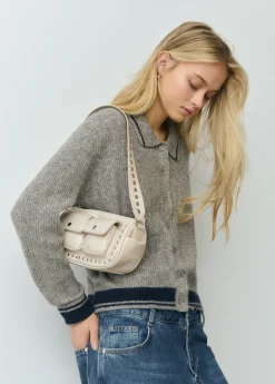 Bolso hombro solapa con bolsillos