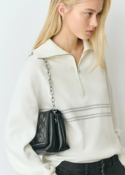 Bolso mediano solapa rayos