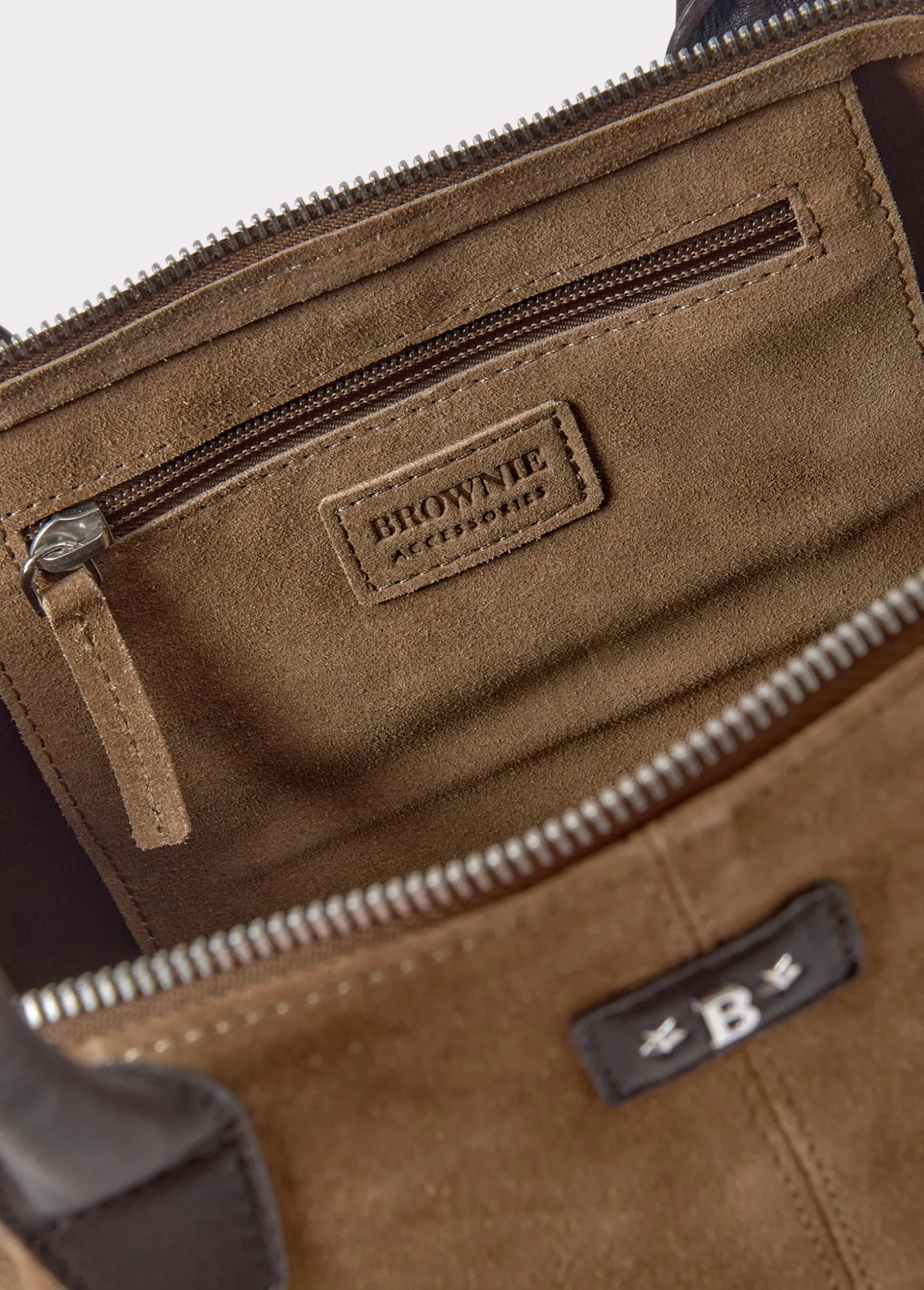 Bolso piel shopper cremallera