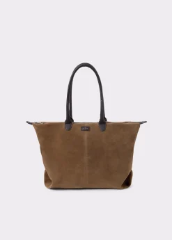 Bolso piel shopper cremallera