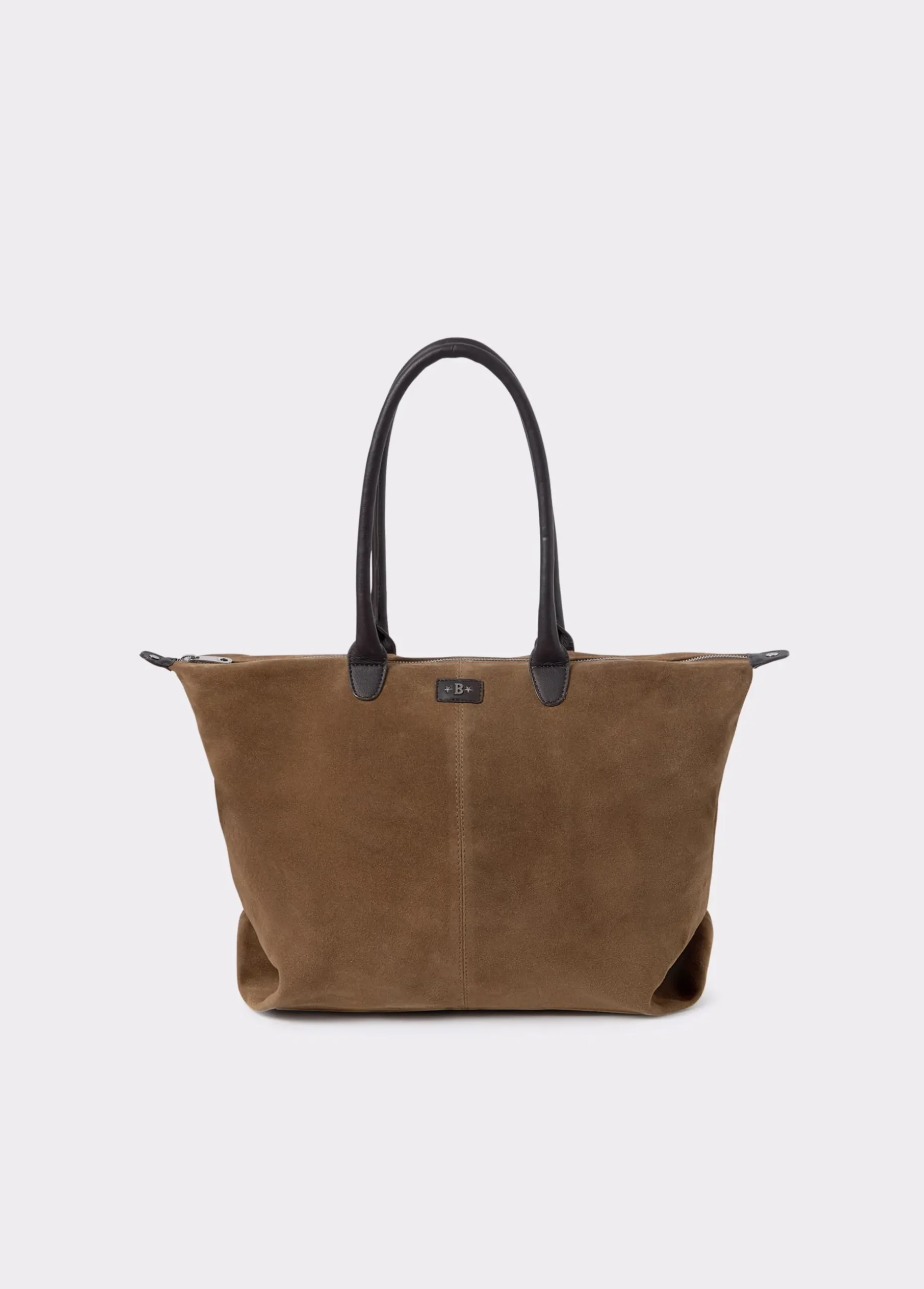 Bolso piel shopper cremallera