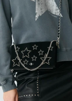 Bolso piel solapa estrellas