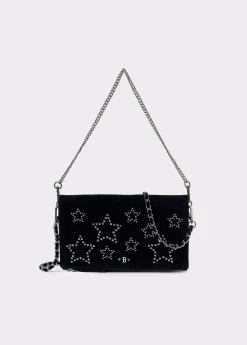 Bolso piel solapa estrellas