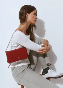 Bolso solapa bolitas