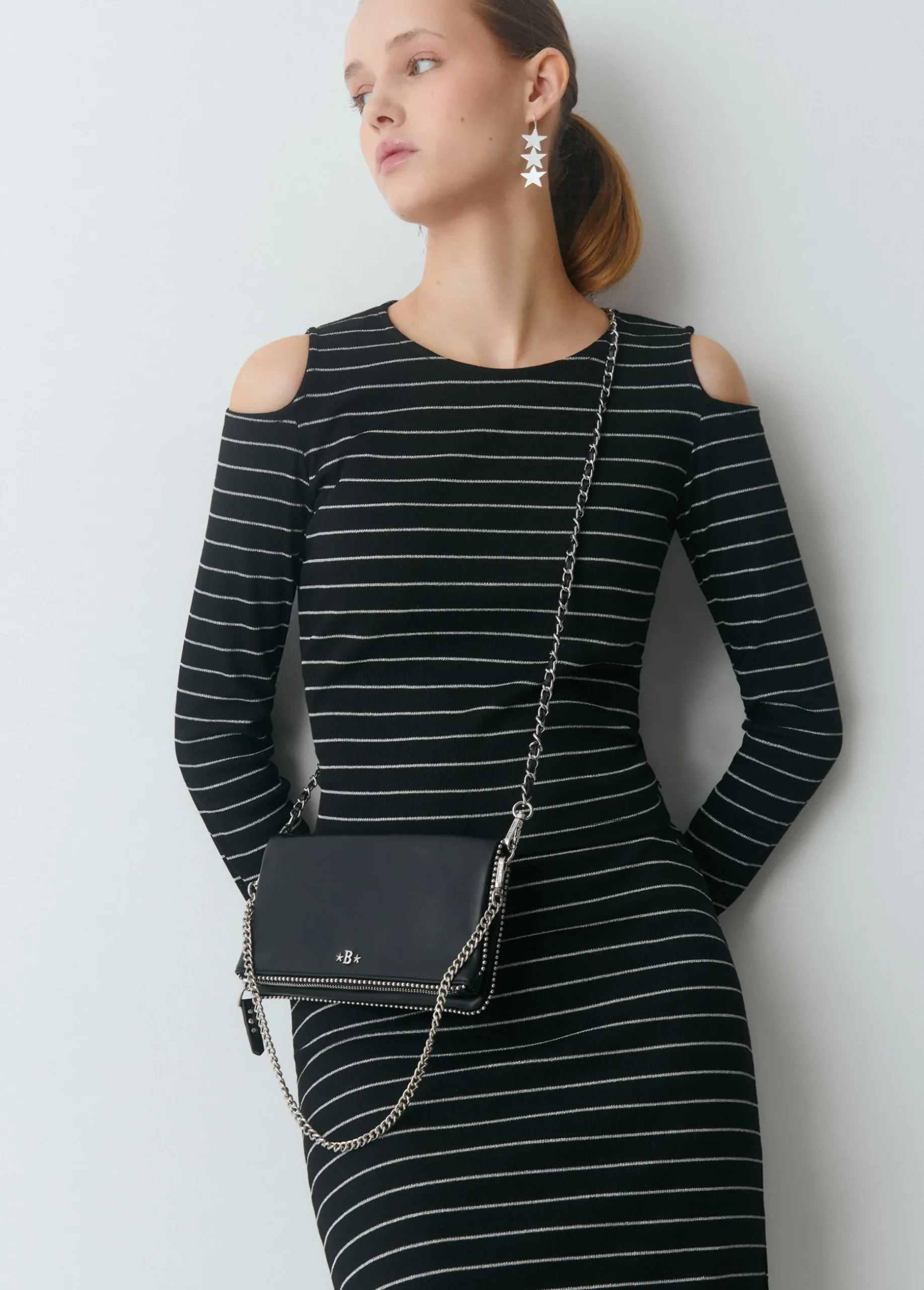 Bolso solapa bolitas