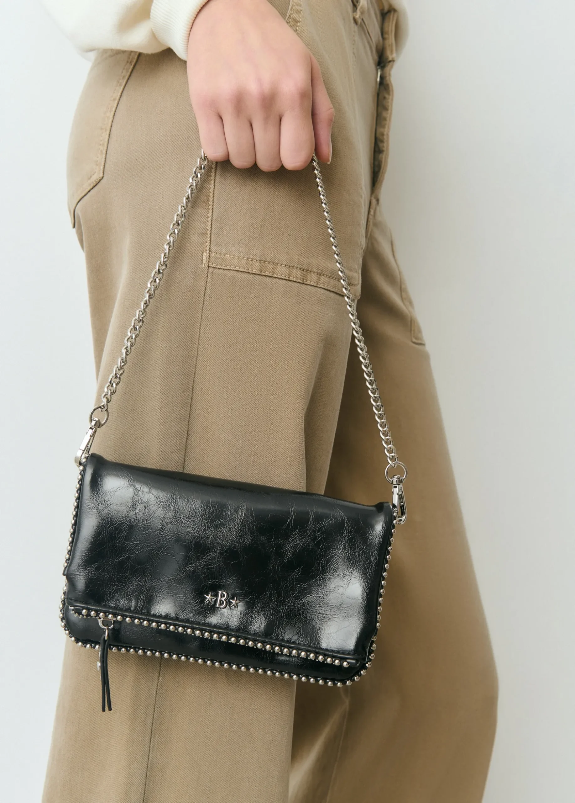 Bolso solapa mini bolitas