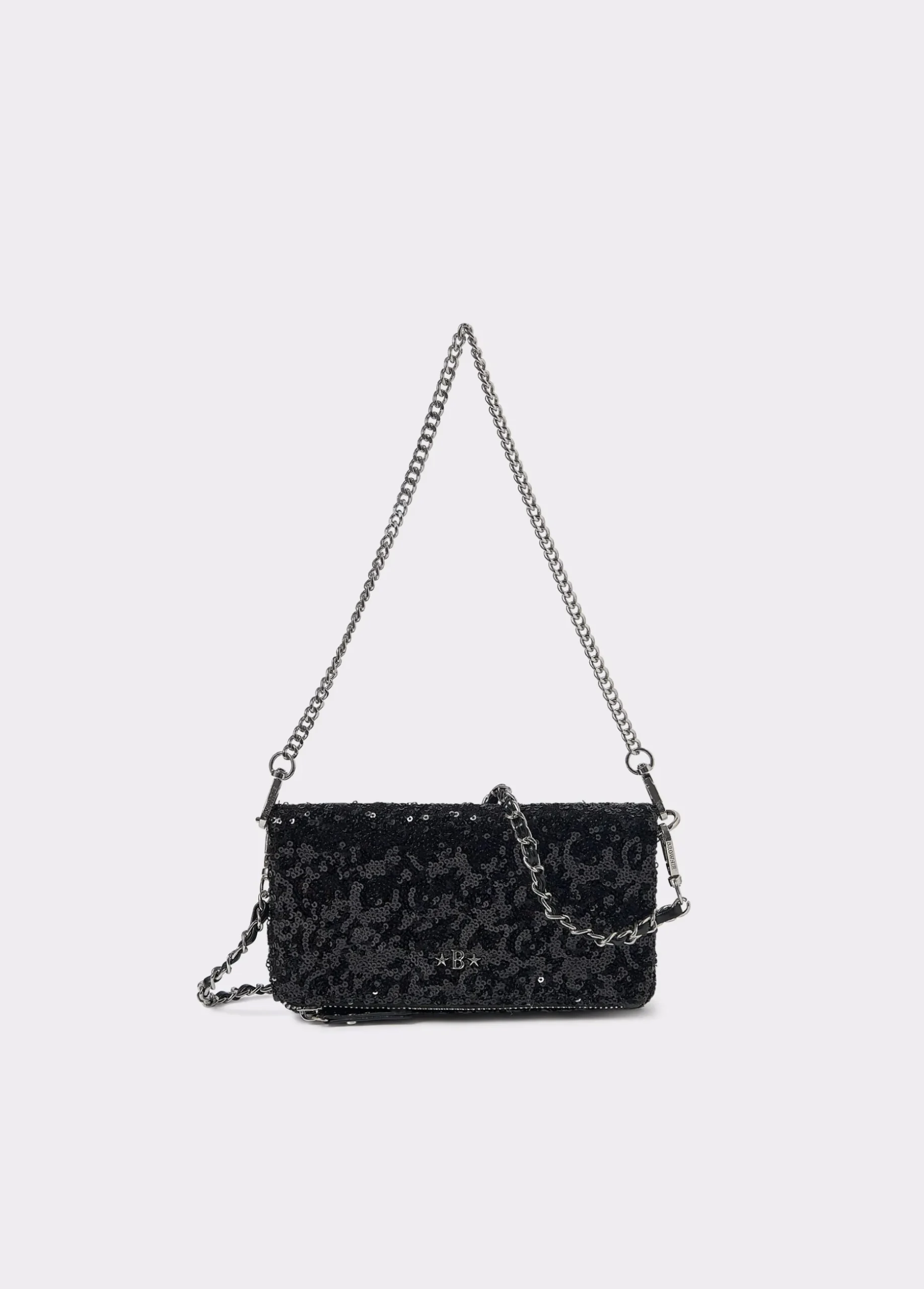 Bolso solapa mini lentejuelas