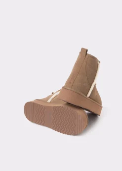 Botín plataforma piel pelo