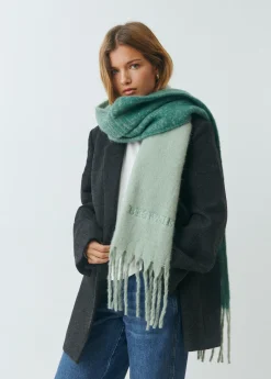 Bufanda gruesa degradada