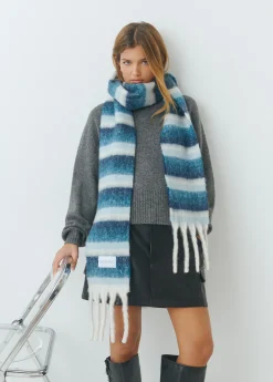 Bufanda gruesa estrecha rayas