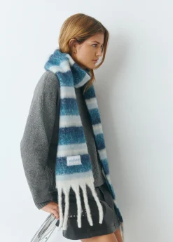 Bufanda gruesa estrecha rayas