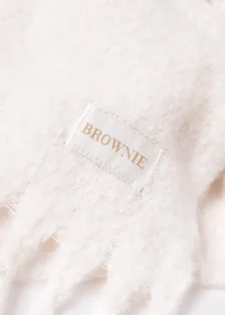 Bufanda gruesa lisa flecos