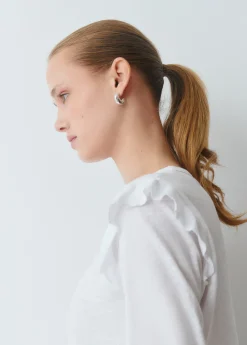 Camiseta algodón flame volantes