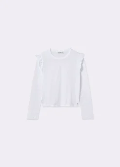 Camiseta algodón flame volantes