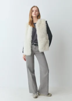 Camiseta combinada plana