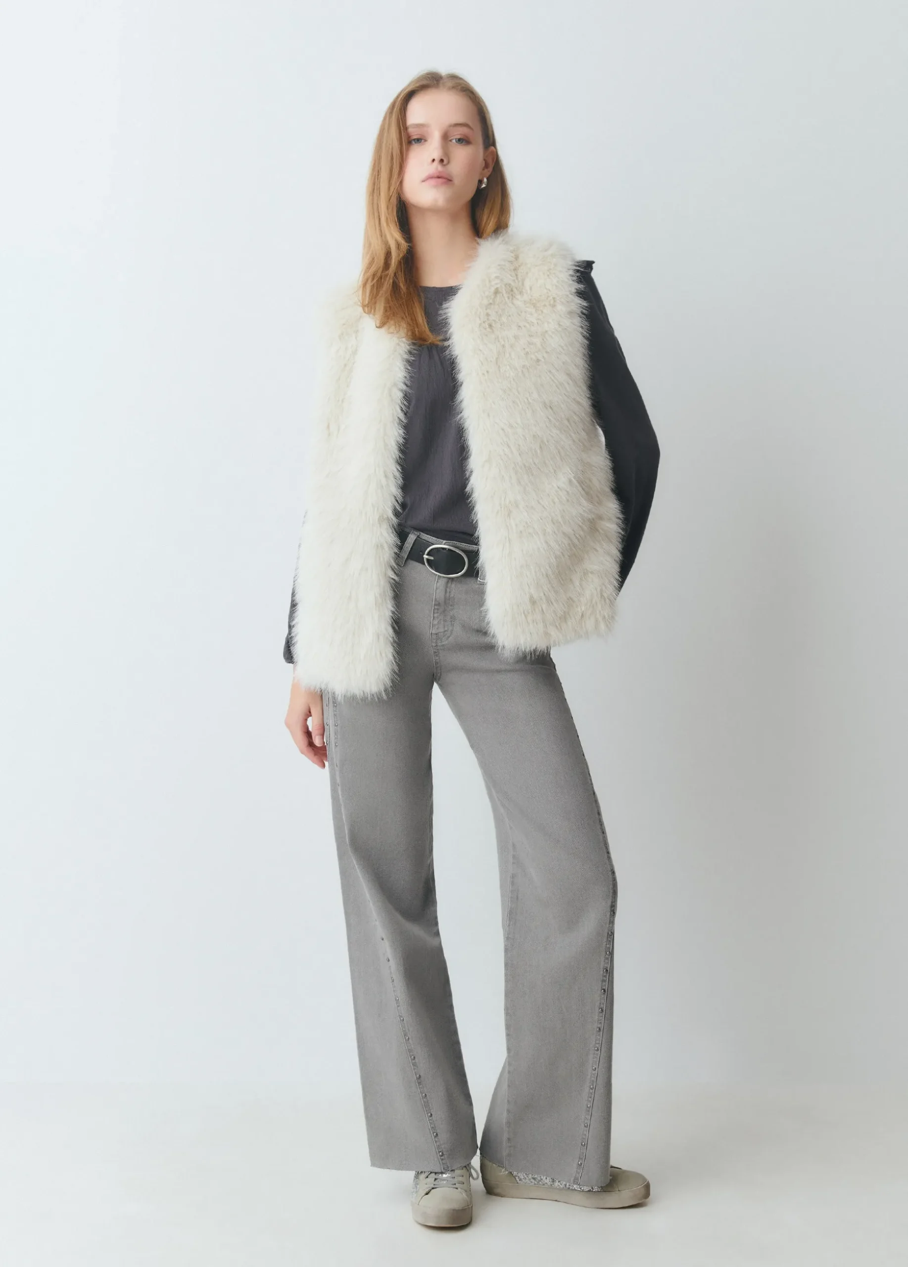 Camiseta combinada plana