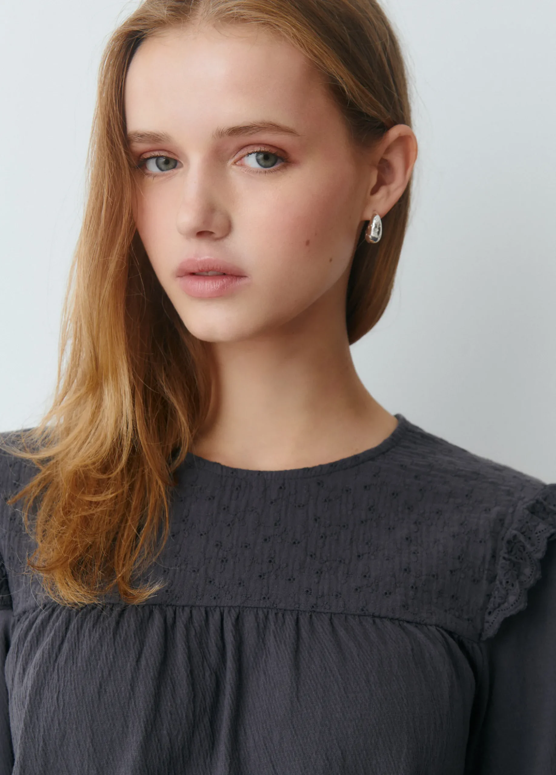 Camiseta combinada plana