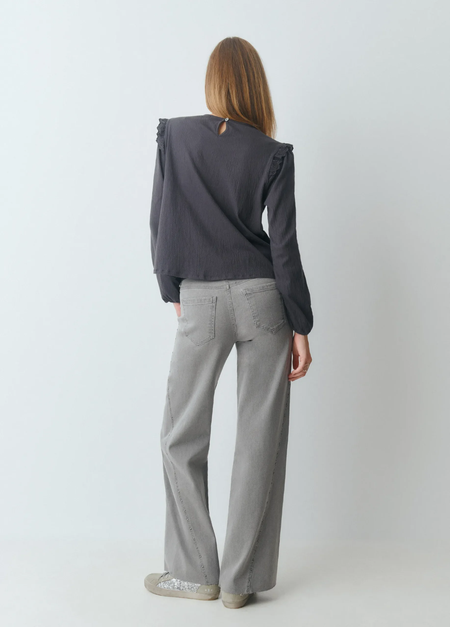 Camiseta combinada plana