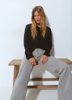 Camiseta lisa manga larga