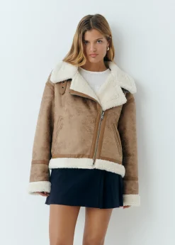 Cazadora doble faz efecto piel