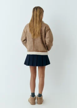 Cazadora doble faz efecto piel