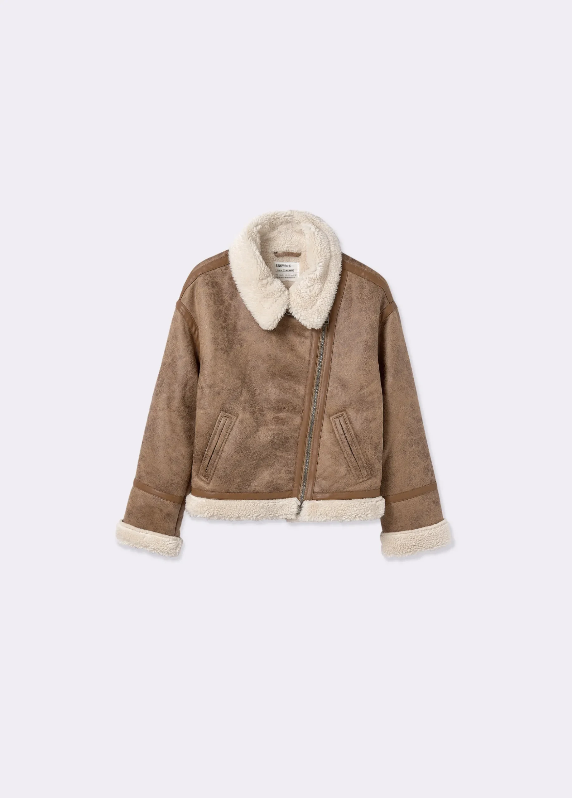 Cazadora doble faz efecto piel