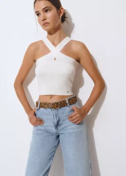 Cinturón estampado animal