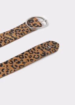 Cinturón estampado animal