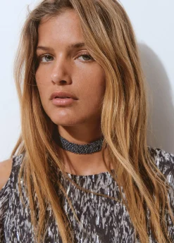 Collar gargantilla cuentas