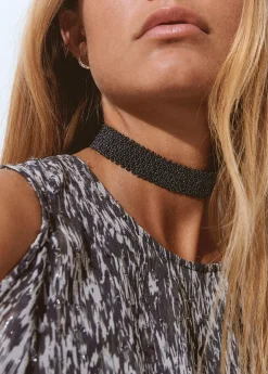 Collar gargantilla cuentas