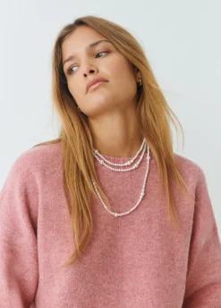 Collar múltiple perlas