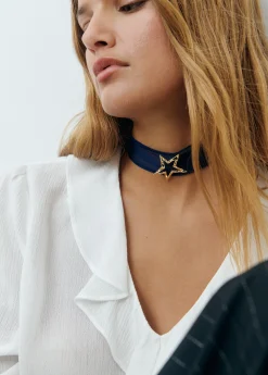 Collar organza estrella