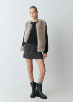 Falda bolsillos frontales