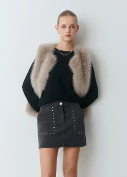 Falda bolsillos frontales