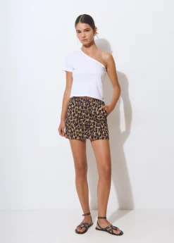 Falda estampada leopardo