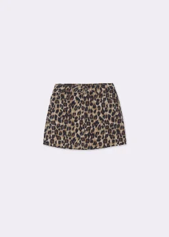 Falda estampada leopardo
