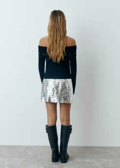 Falda mini lentejuelas