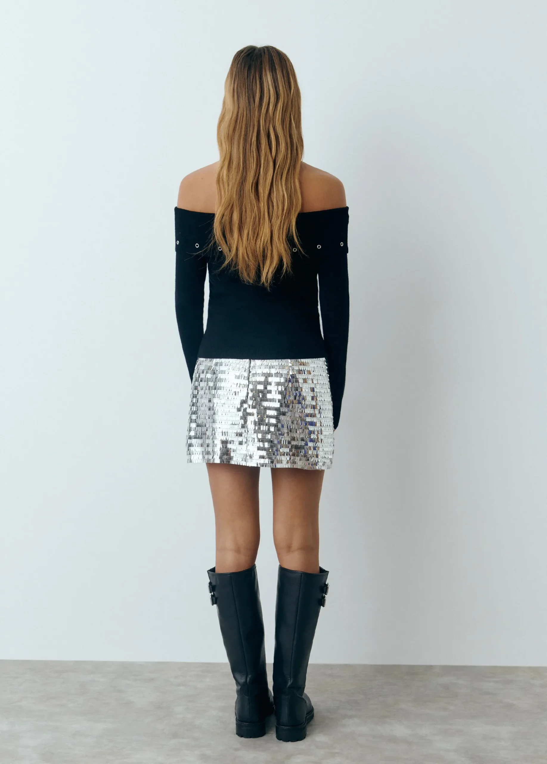 Falda mini lentejuelas