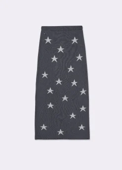 Falda punto estrellas